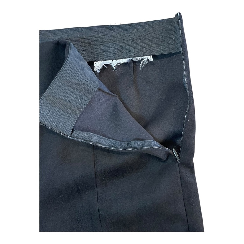 ZARA Suede Women's Pull On Black Ankle Pants Size XL - Picture 6 of 7
